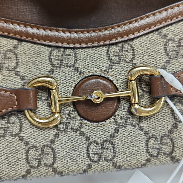 Horsebit 1955 Mini Monogram Coated Canvas Beige