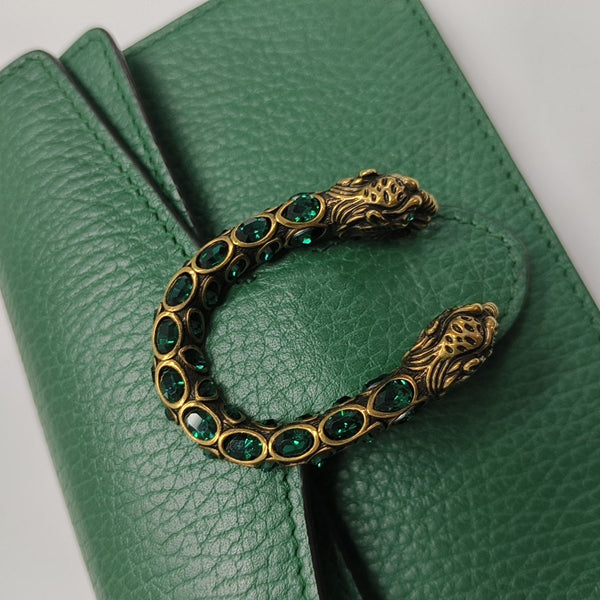 Dionysus Super Mini Calfskin Green