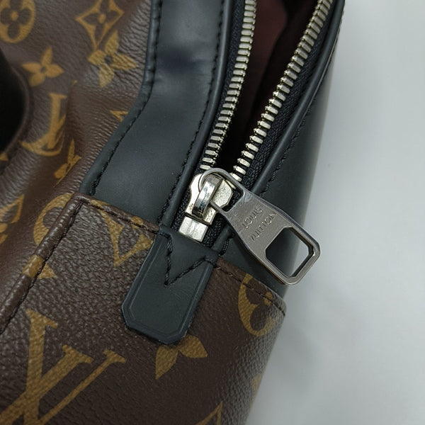 JOSH Monogram Coated Canvas Brown