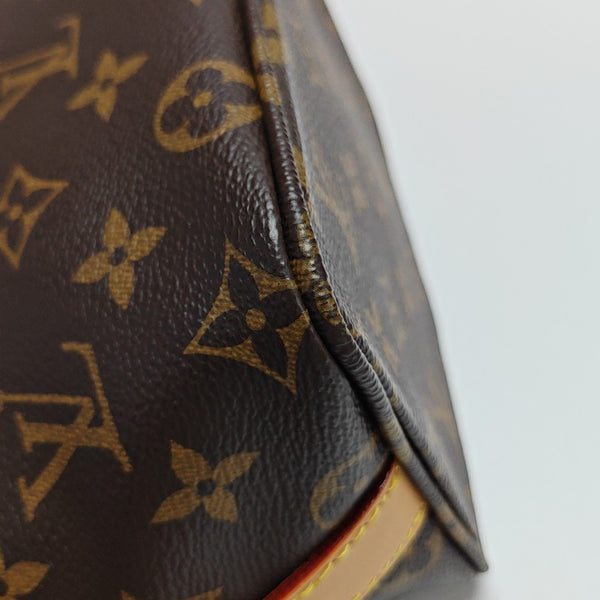ALL IN BB Monogram Coated Canvas Brown