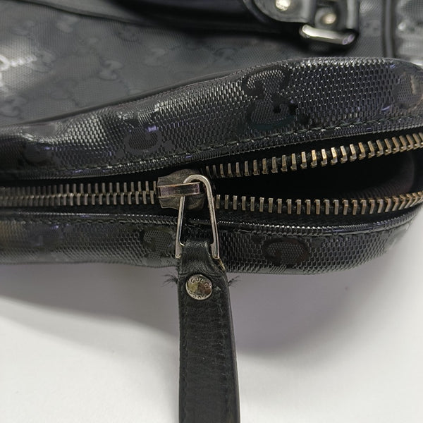 GG Imprime Monogram Coated Canvas Black