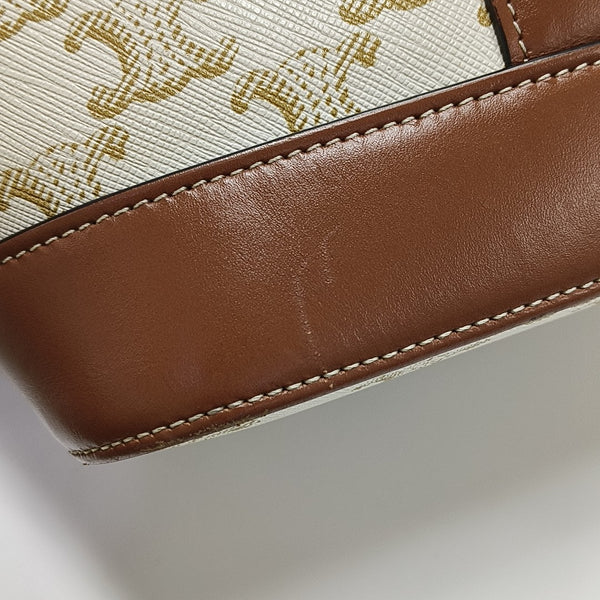 TRIOMPHE CANVAS Small Coated Canvas Beige