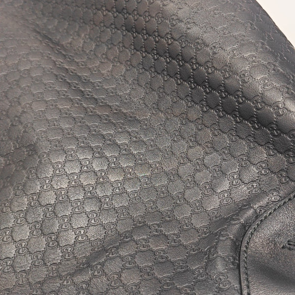 Monogram Calfskin Top Handle Bag Black