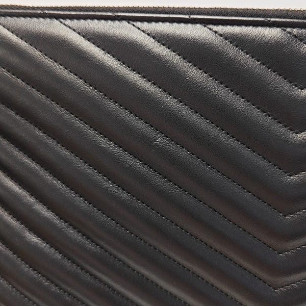 MONOGRAM Chevron Calfskin Black