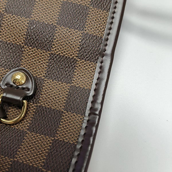 NEVERFULL MM Damier Ebene Coated Canvas Brown