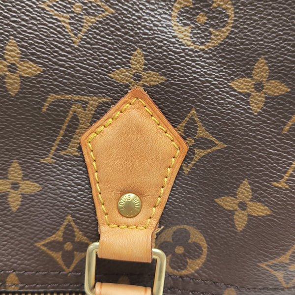 SPEEDY 30 Monogram Coated Canvas Brown