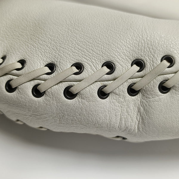 Calfskin Top Handle Bag White