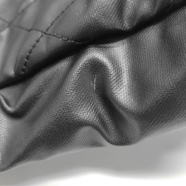 PARIS BIARRITZ Large Quilted Coated Canvas Black