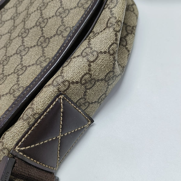 GG Messenger Monogram Coated Canvas Black