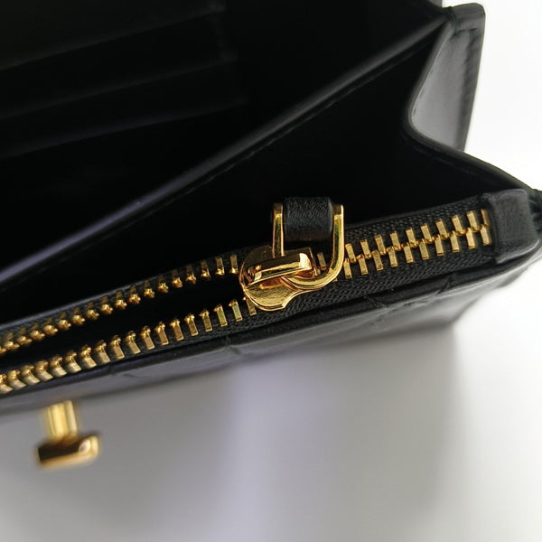 Miss Caro Mini Cannage Lambskin Black