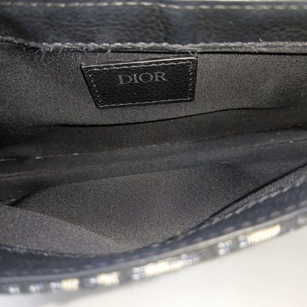 Saddle Monogram Canvas Azul