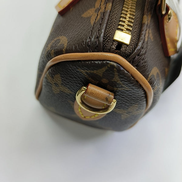 SPEEDY Nano Monogram lona revestida marrón