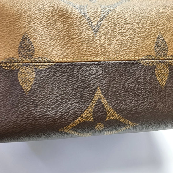 ONTHEGO MM Monogram Coated Canvas Brown