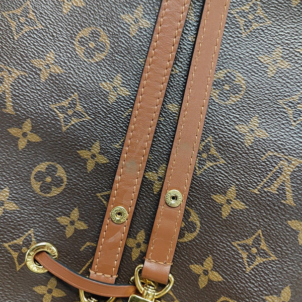 NÉONOÉ MM Monogram Coated Canvas Brown