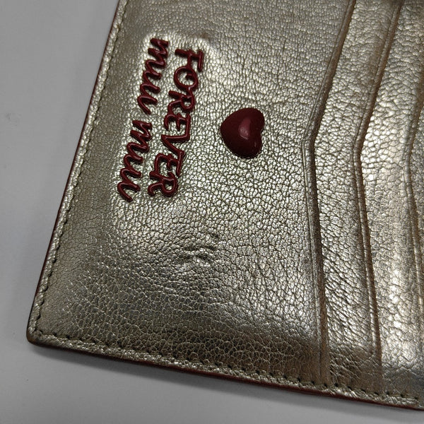 Love Lambskin Beige Card Holder