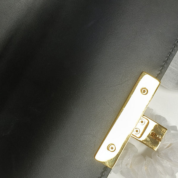 Padlock Medium Monogram Calfskin Black