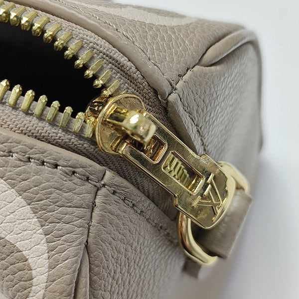 SPEEDY 20 Monogram Calfskin Gray
