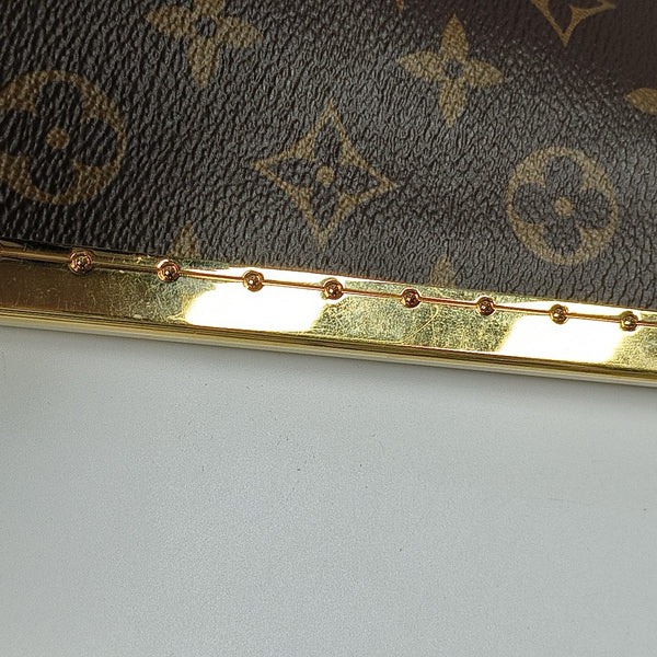 TRUNK Monogram Coated Canvas Brown
