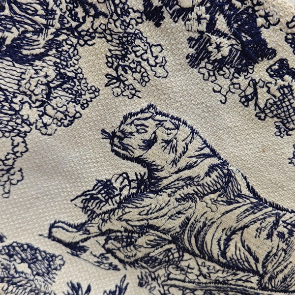 Book Tote Large Fabric Blue