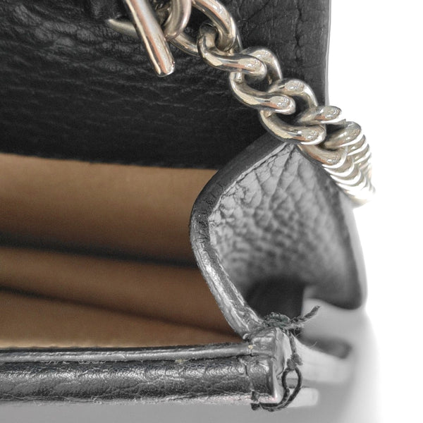 Authenticated pre-owned Dionysus Super Mini Calfskin Black - Shoulder Bag at Looply