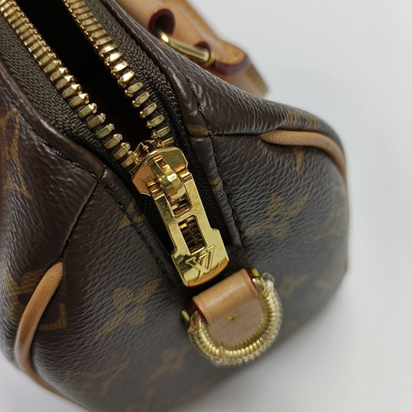 SPEEDY 20 Monogram Coated Canvas Brown
