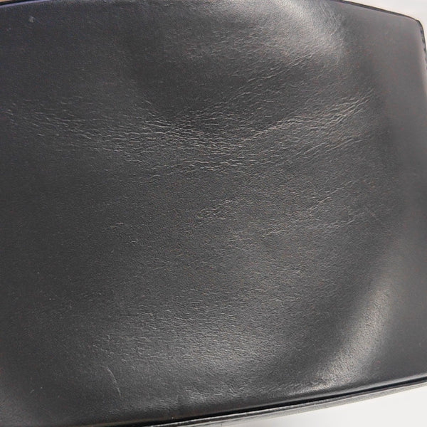 Calfskin Top Handle Bag Black