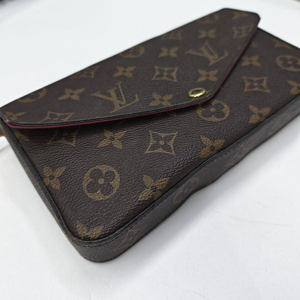 FÉLICIE Monogram Coated Canvas Brown