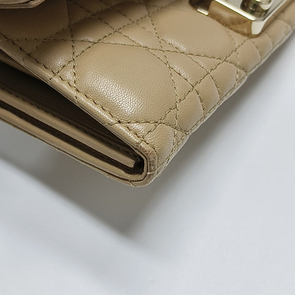 Miss Dior Cannage Lambskin Beige