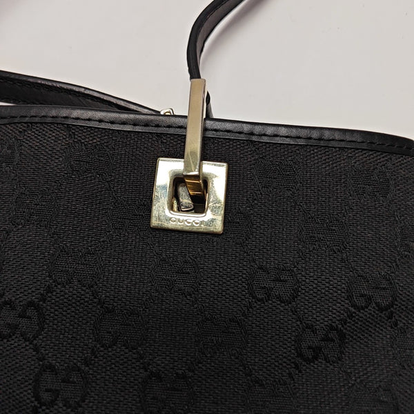 Monogram Canvas Tote Bag Black