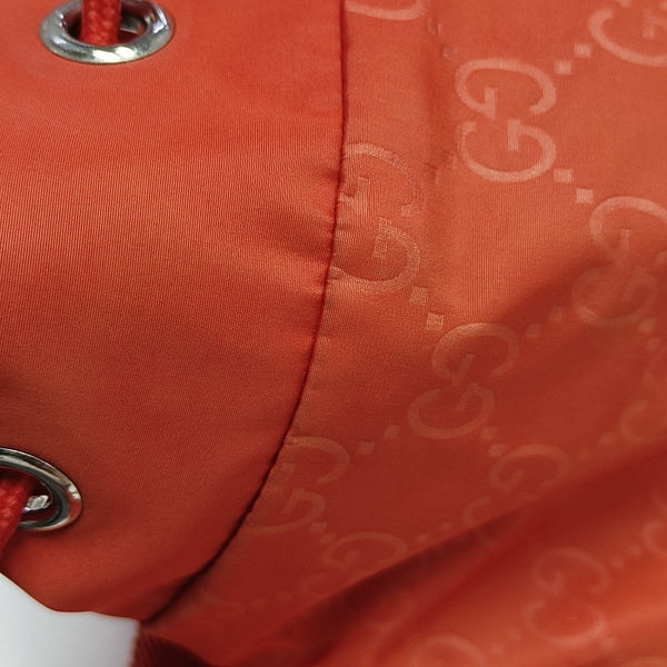 Monogram Nylon Backpack Red