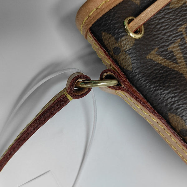 NÉONOÉ Nano Monogram Coated Canvas Brown
