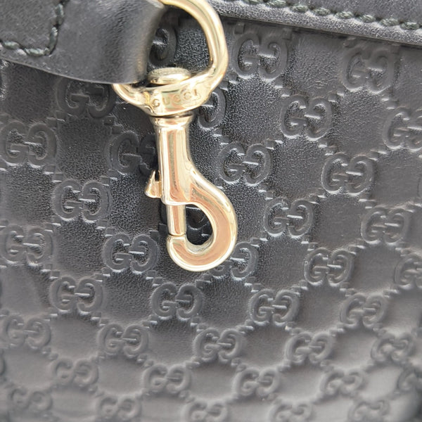 Microguccissima Monogram Calfskin Black