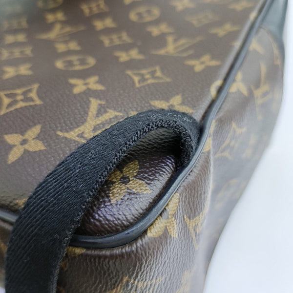 JOSH Monogram Coated Canvas Brown