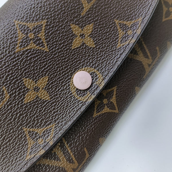 EMILIE Monogram Coated Canvas Brown Wallet