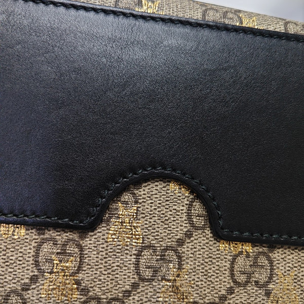 Padlock Small Monogram Coated Canvas Beige