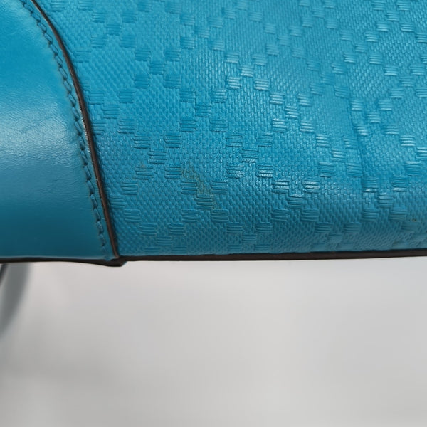 Quilted Calfskin Shoulder Bag Blue