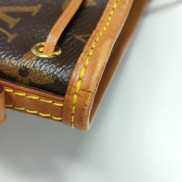 NÉONOÉ Nano Monogram Coated Canvas Brown