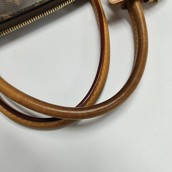 LOCKIT MM Monogram Coated Canvas Brown