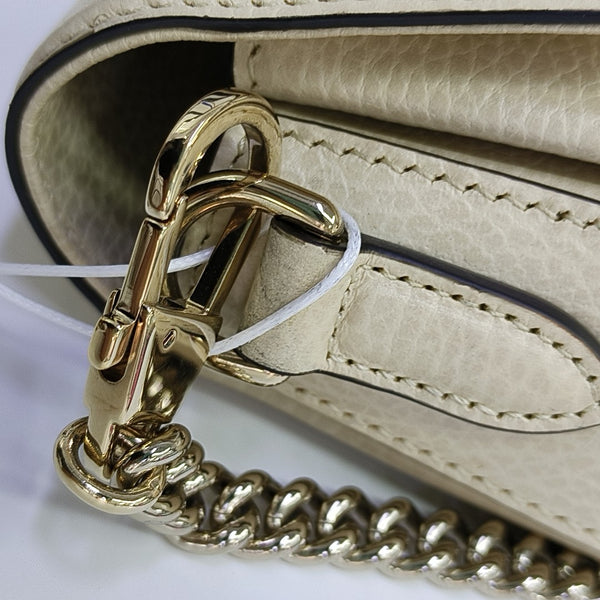 Interlocking G Mini Calfskin Beige