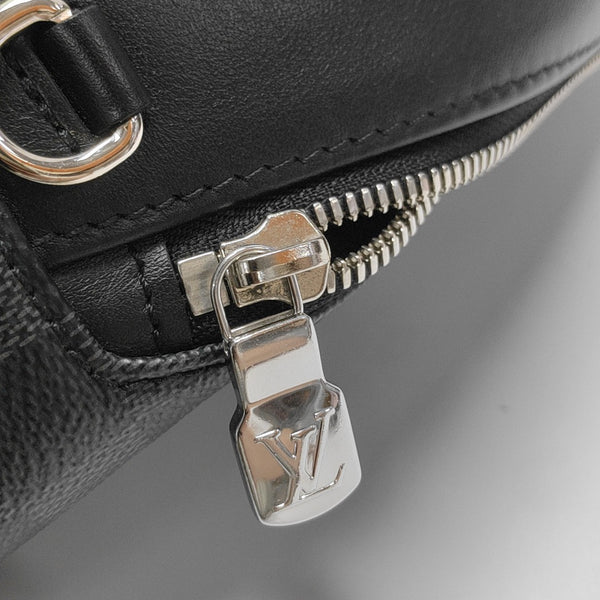 JOSH Damier Graphite Coated Canvas Gray