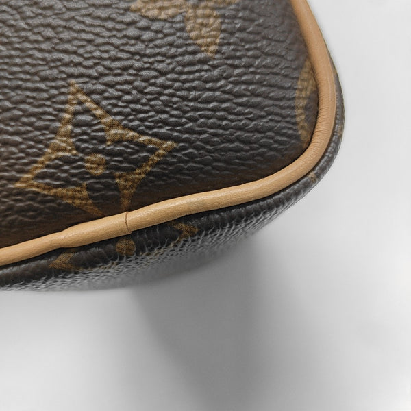 SPEEDY Nano Monogram Coated Canvas Brown