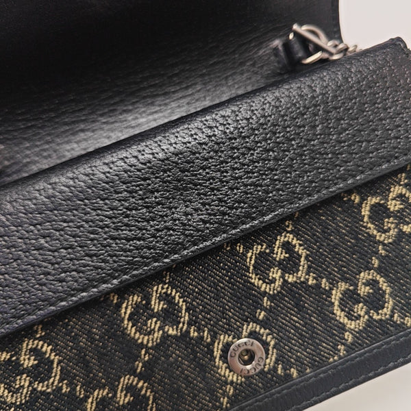 Dionysus Super Mini Monogram Denim Black