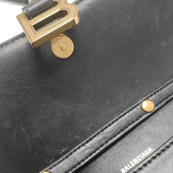 Hourglass S Calfskin Black