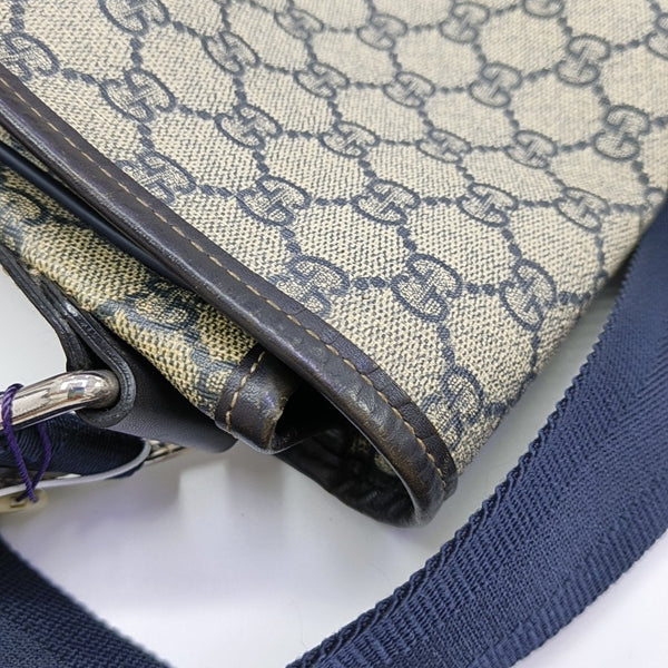 Monogram Coated Canvas Shoulder Bag Beige