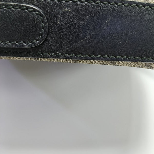 Coated Canvas Crossbody Bag Beige