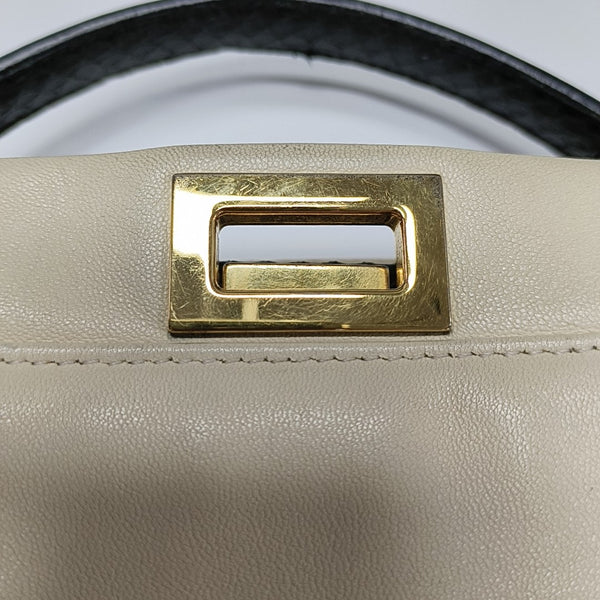 Peekaboo Mini Calfskin White