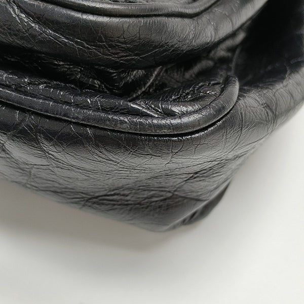 NIKI Medium Chevron Calfskin Black