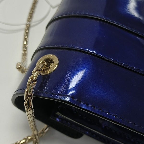 SERPENTI FOREVER Medium Patent Leather Blue