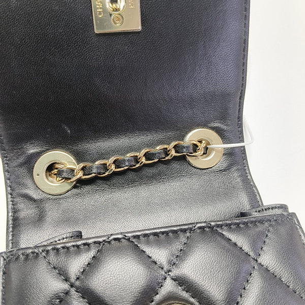 TRENDY CC Quilted Lambskin Black