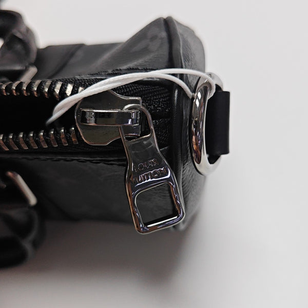 KEEPALL Mini Monogram Coated Canvas Black